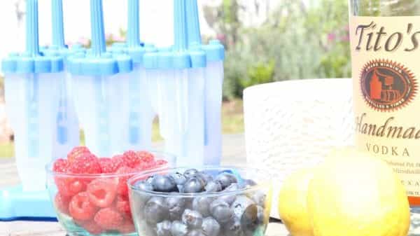 Boozy Berry Lemonade Vodka Popsicles