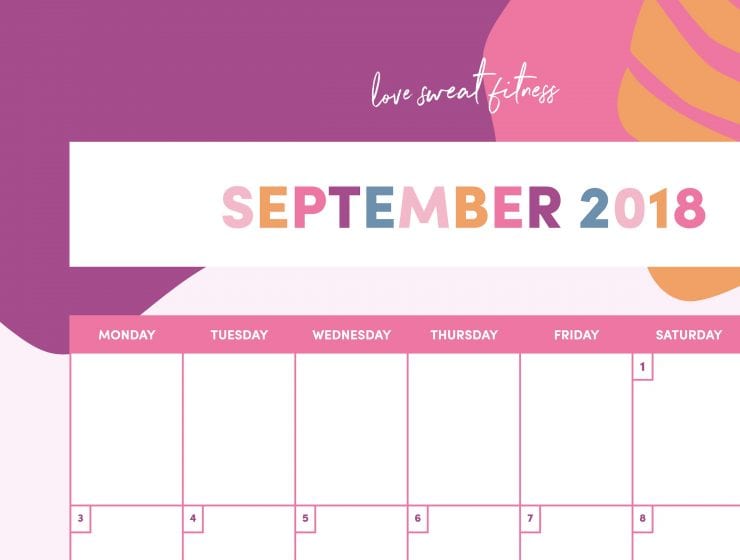 Free September Calendar