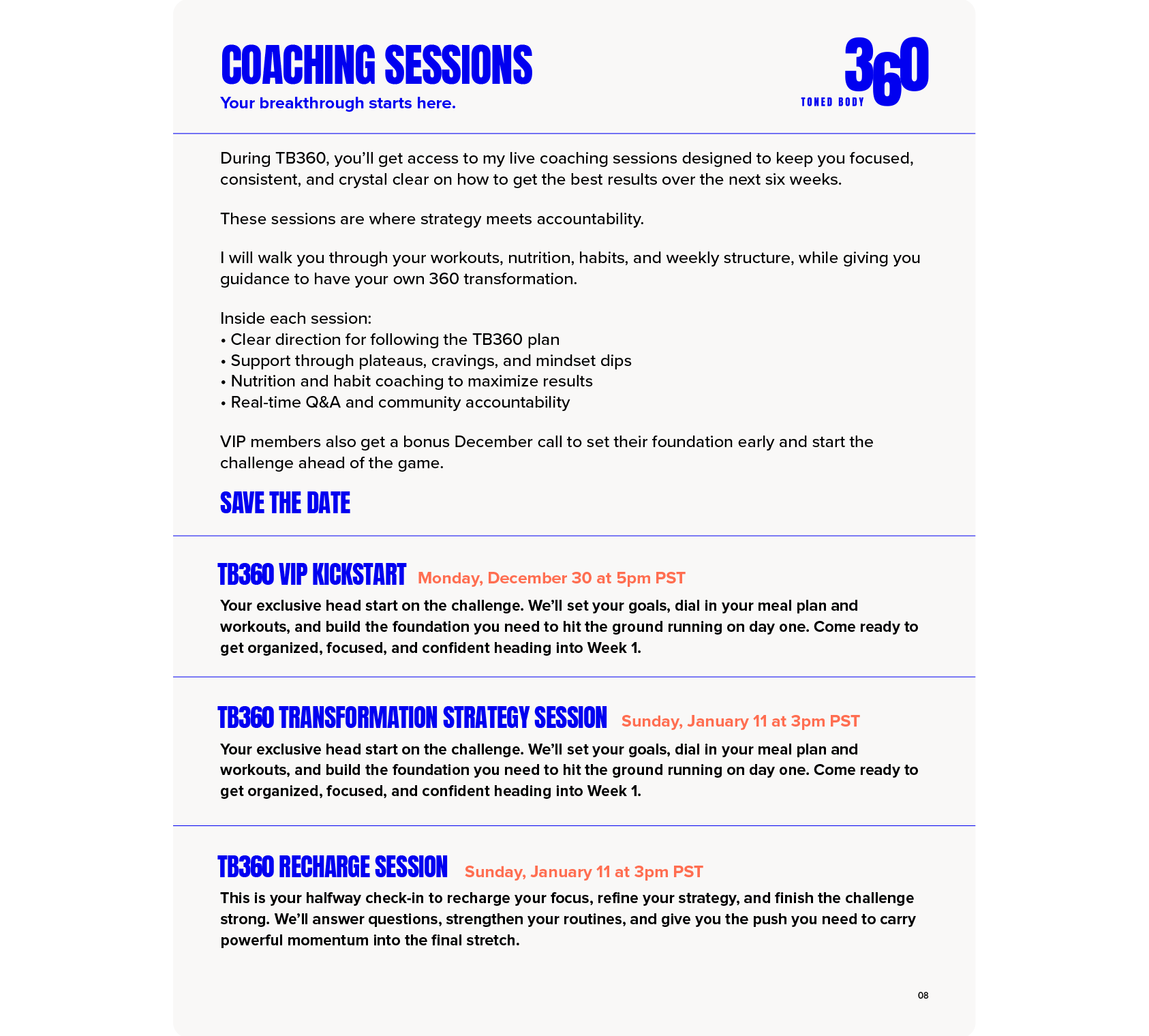 Toned Body 360 Challenge