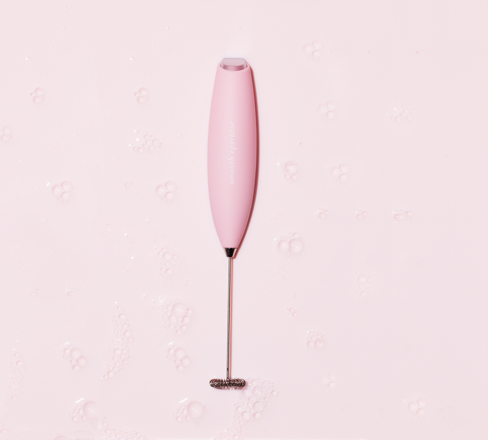  Smooth Operator Pink Handheld Electric Whisk, Milk