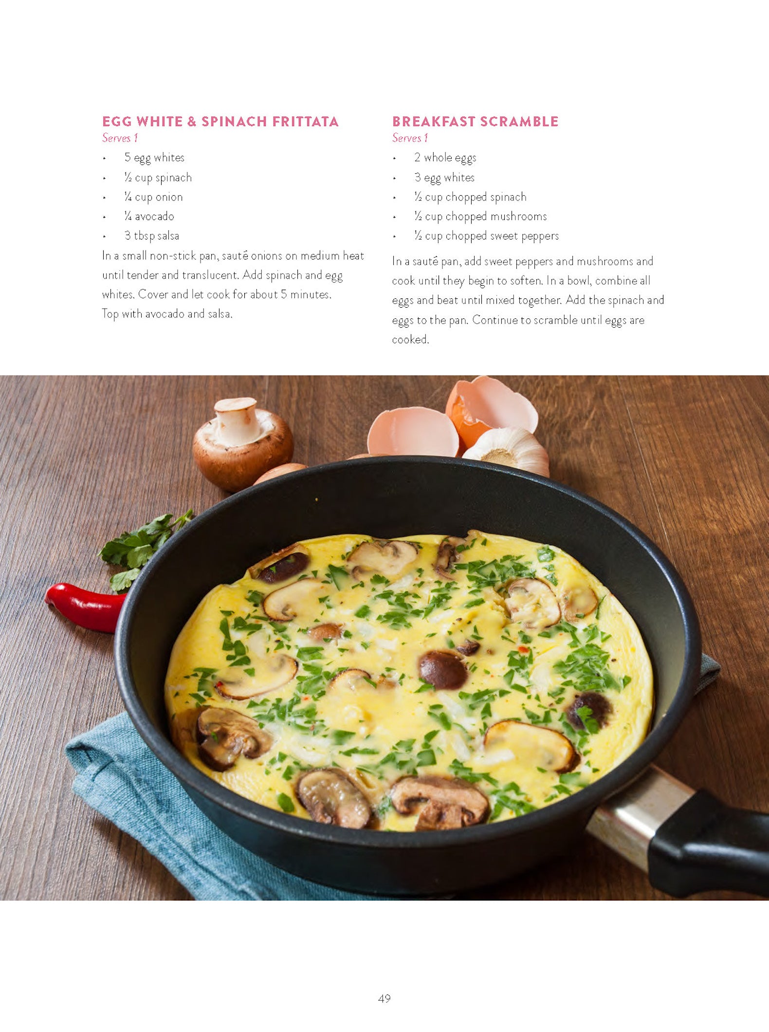 Sample recipe from the Guiltless Nutrition Guide