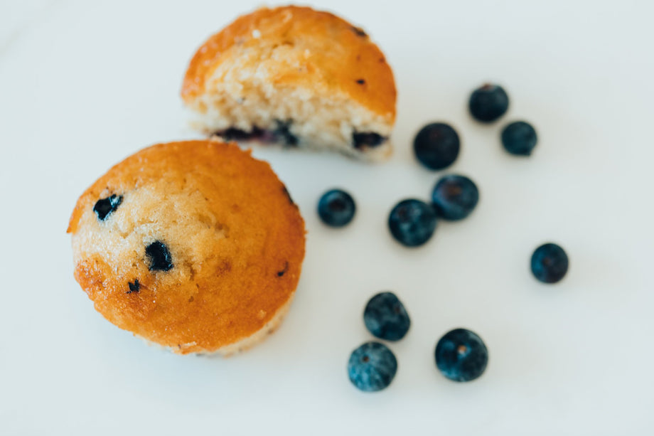 Lemon Blueberry Gluten Free Muffins