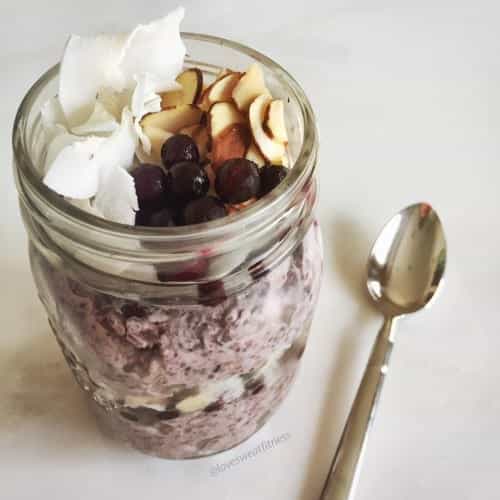 Easy Overnight Oats | Blueberry Bliss