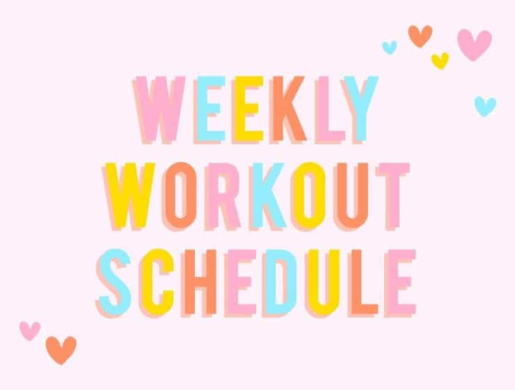 Weekly Workout Schedule