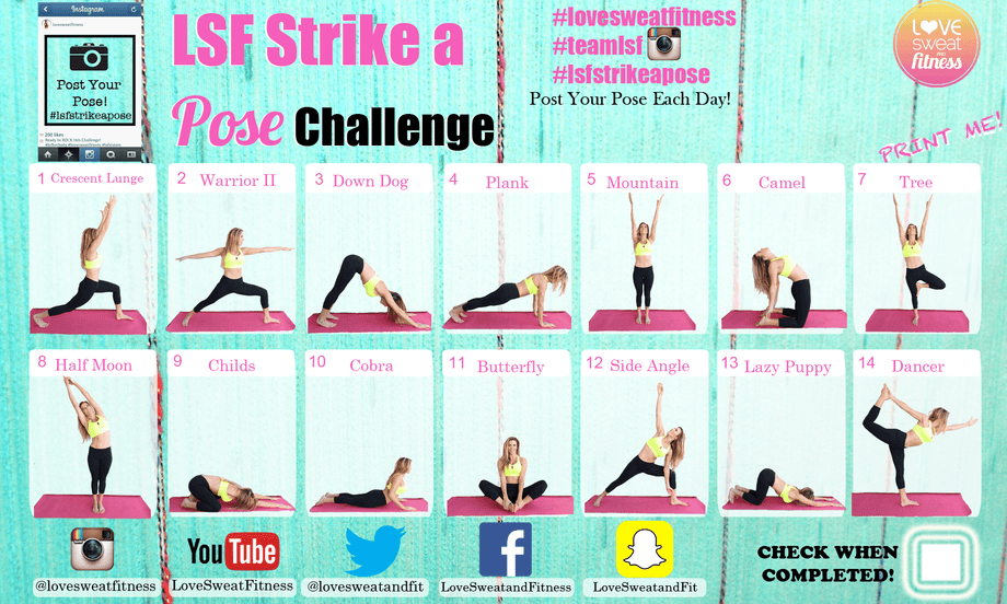 Stop, Drop & Strike A Pose | Yoga Pose Challenge