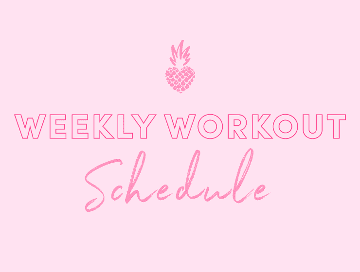 Weekly Workout Schedule