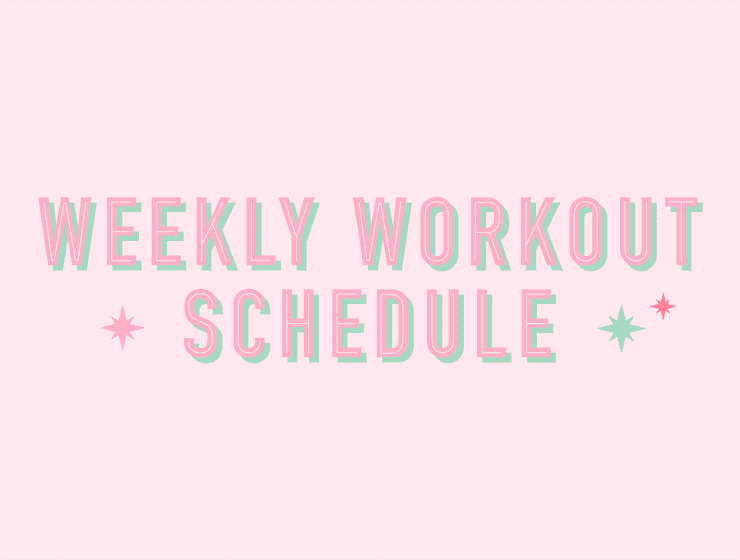 Weekly Workout Schedule