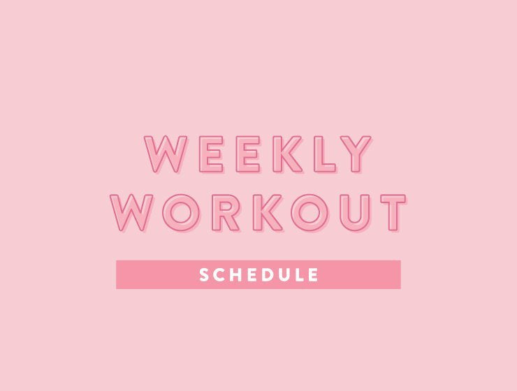 Weekly Workout Schedule