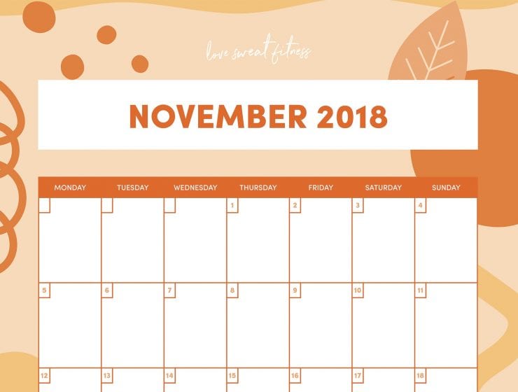 November Calendar