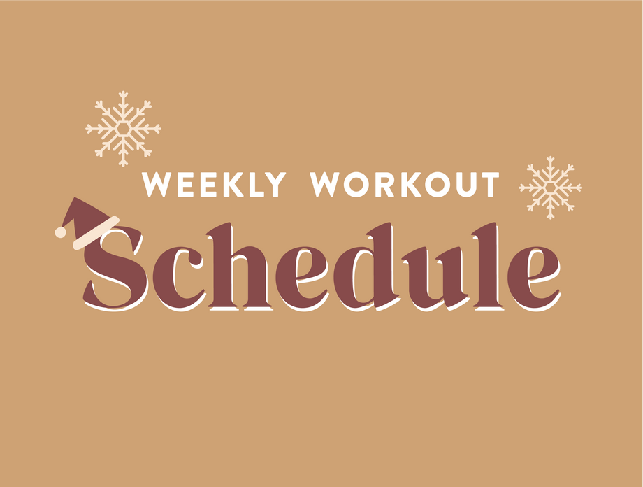 Weekly Workout Schedule