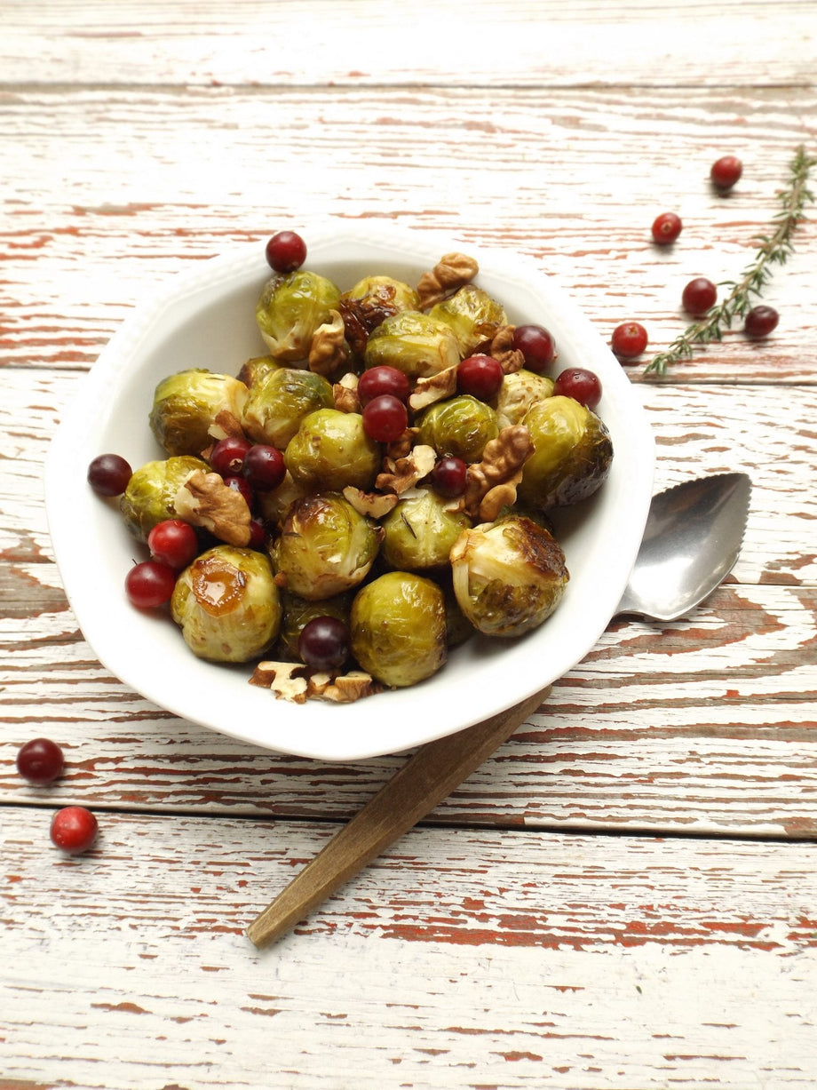 Brussels Sprouts With Cranberries And Balsamic Reduction