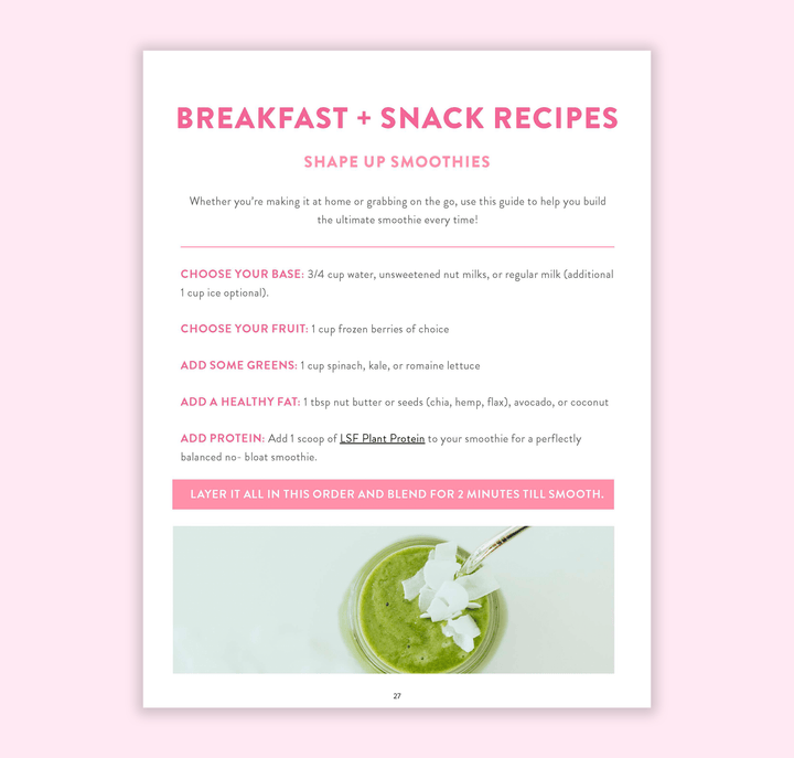 Breakfast and Snack recipes