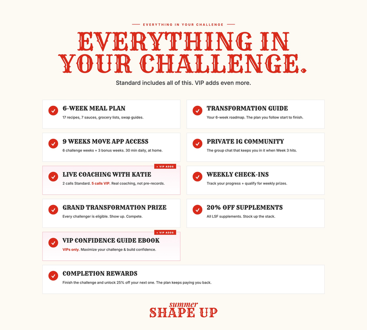 Summer Shape Up Challenge
