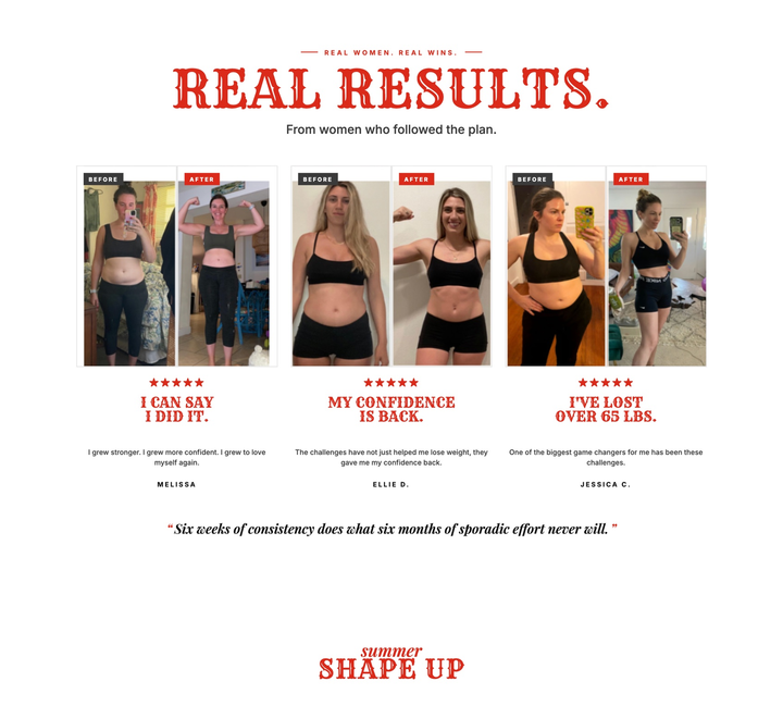 Summer Shape Up Challenge