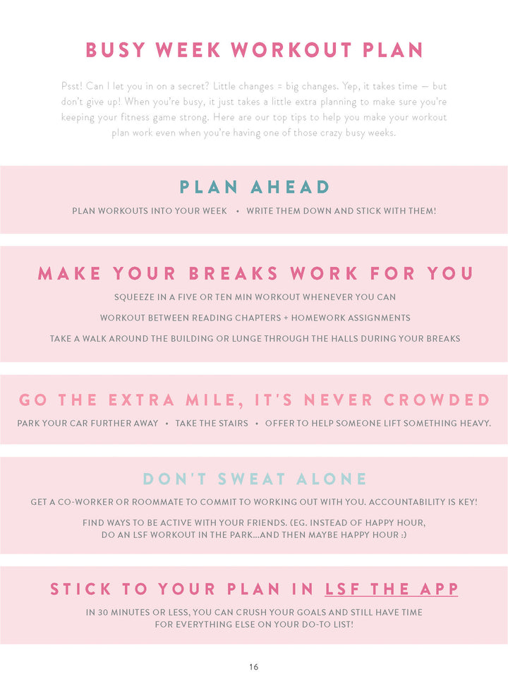 Busy Babe Workout Plan